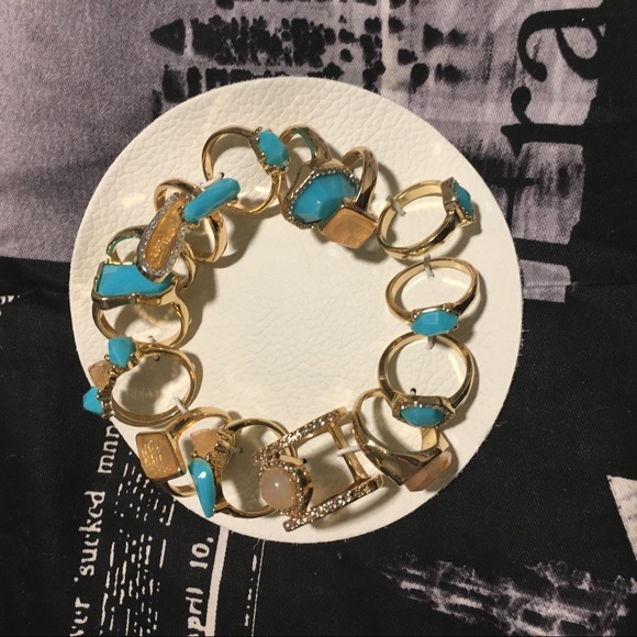 NWT Free People 🌙 Mega Stone Ring Set - Picture 7 of 7